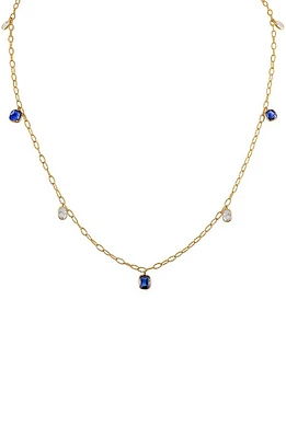 Mindi Mond Tinsel Burma Sapphire & Diamond Necklace in Yellow Gold/Diamond/Sapphire at Nordstrom