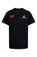 Jordan Kids' JDB Wavy Motion Jumpman Graphic T-Shirt Black at Nordstrom,