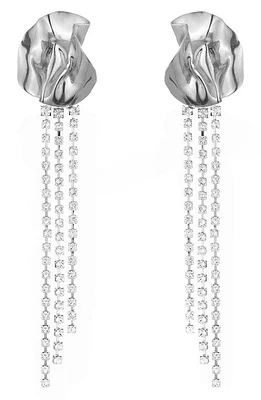 Sterling King Georgia Crystal Drop Earrings in Sterling Silver at Nordstrom