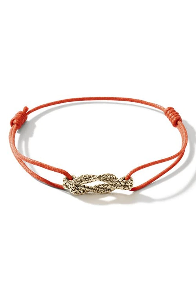 John Hardy Love Knot 18K Gold Cord Bracelet at Nordstrom