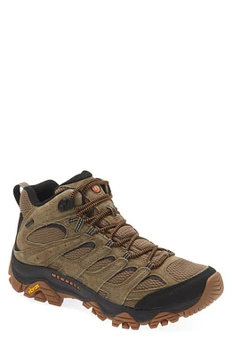 Merrell Moab 3 Mid Waterproof Hiking Shoe Olive/Gum at Nordstrom,