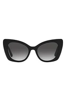 Dolce & Gabbana 53mm Gradient Butterfly Sunglasses in Black at Nordstrom