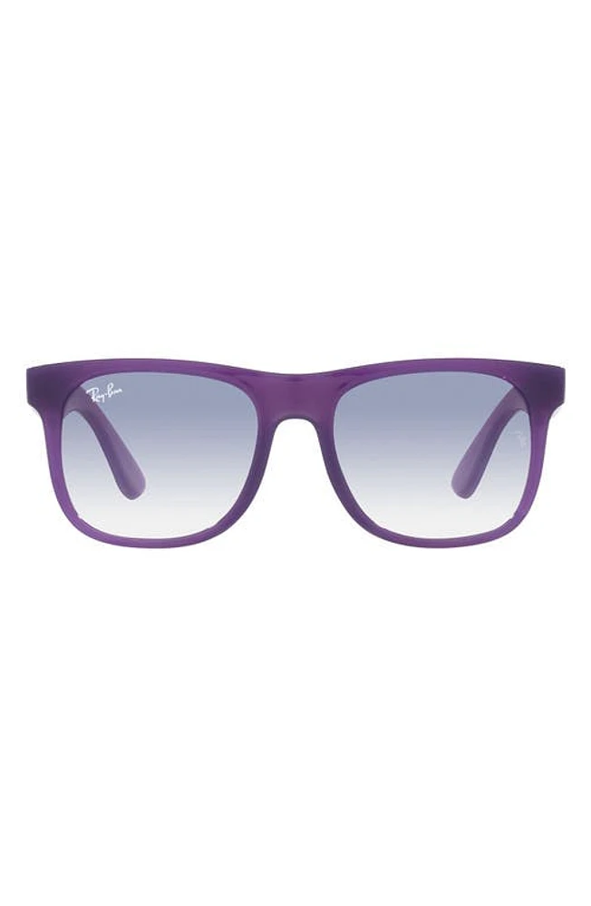 Ray-Ban Kids' Junior Justin 48mm Gradient Small Square Sunglasses in Opal Violet at Nordstrom