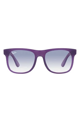 Ray-Ban Kids' Junior Justin 48mm Gradient Small Square Sunglasses in Opal Violet at Nordstrom