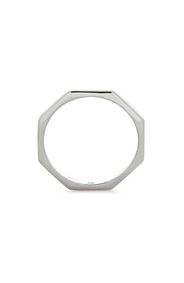 Monica Vinader Octagon Stacking Ring Sterling Silver at Nordstrom,