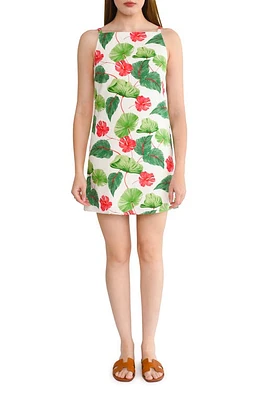 WAYF Panama Minidress Palm Print at Nordstrom,