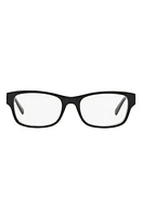 Michael Kors Ravenna 53mm Square Optical Glasses in Black Blue at Nordstrom