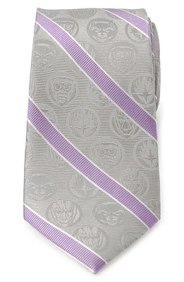 Cufflinks, Inc. Guardians of the Galaxy Stripe Jacquard Silk Tie in Gray at Nordstrom