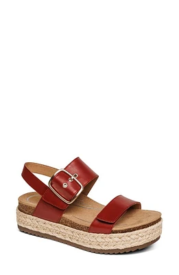 Aetrex Vania Platform Sandal Red at Nordstrom,