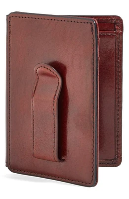 Bosca Old Leather Front Pocket ID Wallet in Dark Brown at Nordstrom