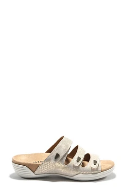 Hälsa Footwear Delight Strappy Slide Sandal Gold Leather at Nordstrom,