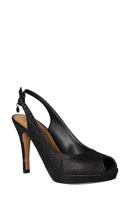 J. Reneé Onille Peep Toe Pump Black at Nordstrom,