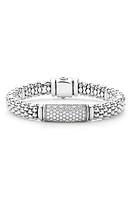 LAGOS Signature Caviar Pavé Diamond Rope Bracelet in Silver Diamond at Nordstrom, Size 7