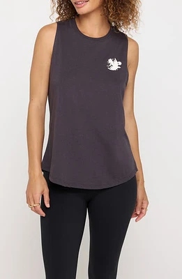 Spiritual Gangster Empathy Jade Cotton & Modal Graphic Muscle Tank Vintage Black at Nordstrom,