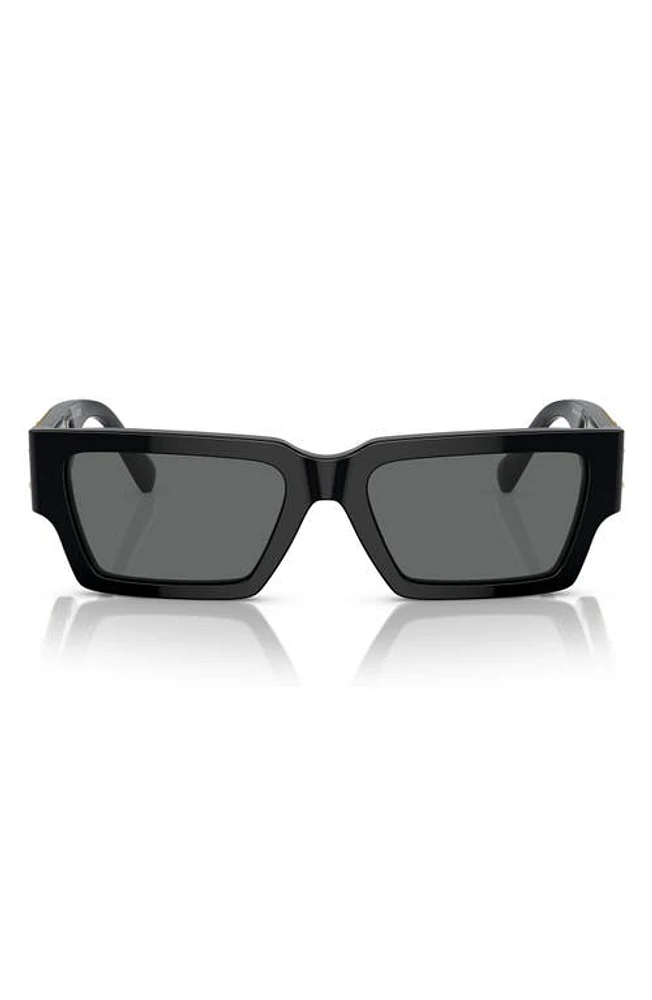 Versace 54mm Irregular Sunglasses in Black at Nordstrom