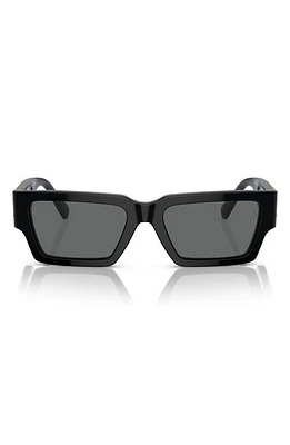 Versace 54mm Irregular Sunglasses in Black at Nordstrom