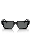 Versace 54mm Irregular Sunglasses in Black at Nordstrom