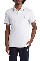 Original Penguin Slim Fit Tipped Logo Embroidered Organic Cotton Interlock Polo at Nordstrom,