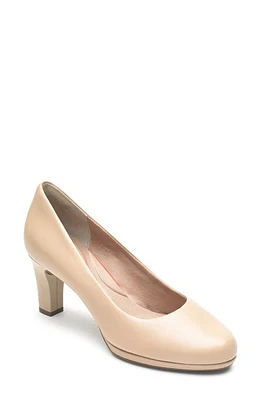 Rockport Total Motion Leah Pump Neutral Beige Leather at Nordstrom,