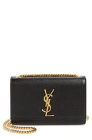 Saint Laurent Small Kate Chain Crossbody Bag in Noir at Nordstrom