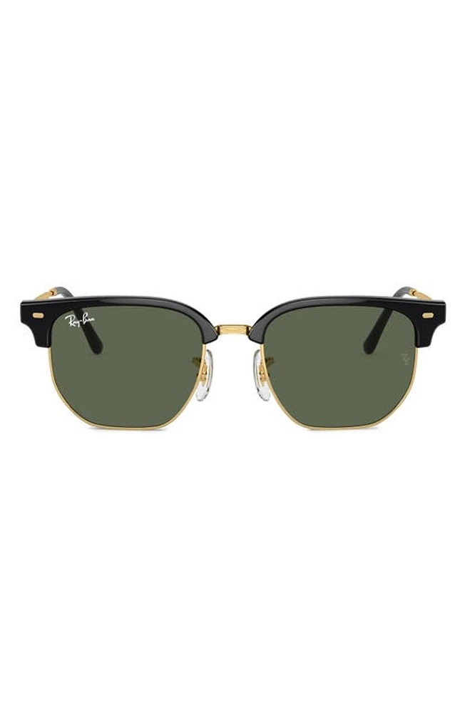 Ray-Ban Kids' New Clubmaster Junior 47mm Irregular Sunglasses in Black at Nordstrom