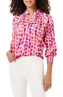 NIC+ZOE Brushstrokes Print Pullover Top Multi at Nordstrom