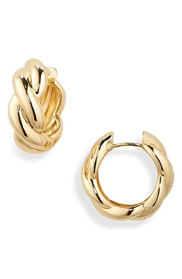 Shashi Devon Braided Hoop Earrings in Gold at Nordstrom