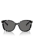 Prada 53mm Cat Eye Sunglasses in Black Tortoise at Nordstrom