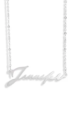 Argento Vivo Sterling Silver Argento Vivo Personalized Script Name Necklace at Nordstrom