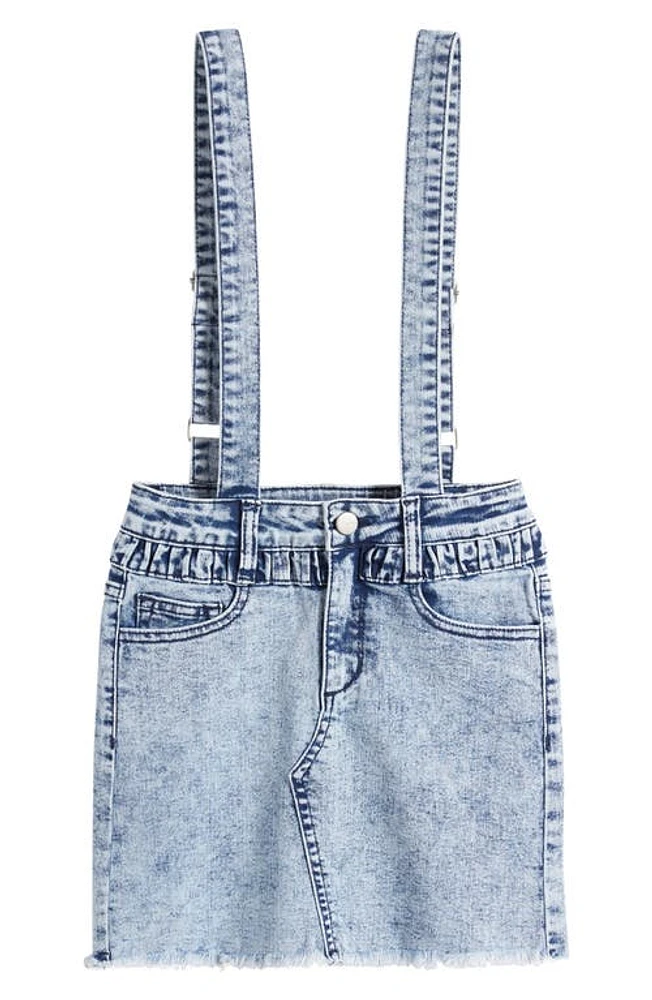 Joe's Kids' Paperbag Waist Denim Skirtalls Faded Blue Wash at Nordstrom,