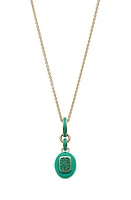 Cast The Stone Charm Necklace in Emerald at Nordstrom, Size 18