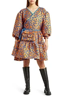 KkCo Koi Pond Long Sleeve Utility Wrap Dress at Nordstrom,