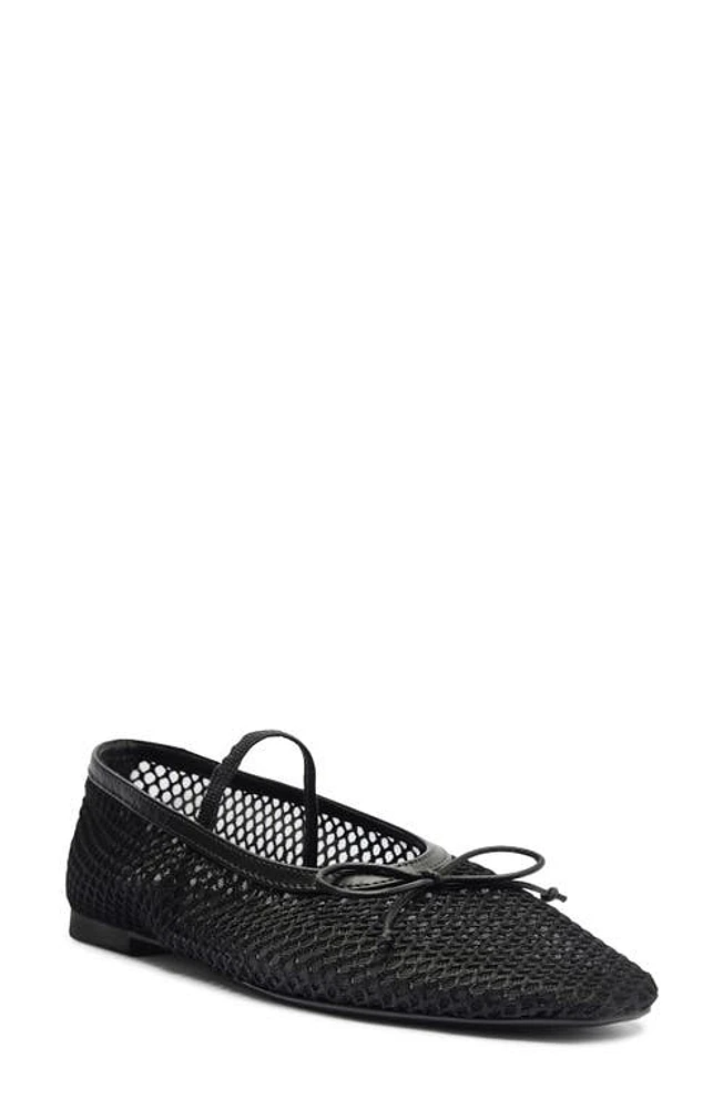 Schutz Arissa Mary Jane Flat Black at Nordstrom,