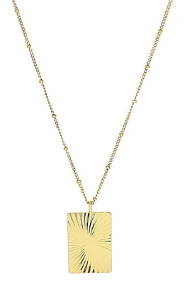 Panacea Starburst Rectangle Pendant Necklace in Gold at Nordstrom