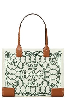 Tory Burch Small Ella Tote in Ivory Abstract Rope at Nordstrom