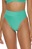 Becca Catalonia High Waist Bikini Bottoms Bermuda at Nordstrom,