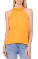 CeCe Flower Appliqué Halter Top at Nordstrom,