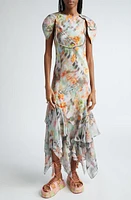 Collina Strada Hillary Cap Sleeve Tiered Ruffle Dress Garden Blur at Nordstrom,