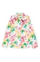 Treasure & Bond Kids' Tie Dye Shirt Jacket in White- Pink Tie Dye at Nordstrom