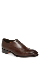 Santoni Isaac Cap Toe Oxford Dark Brown at Nordstrom,