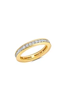 Crislu Princess Cut Cubic Zirconia Eternity Ring in Gold at Nordstrom