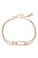 Messika Two-Strand Move Diamond Bracelet in Rose Gold at Nordstrom, Size 7.25