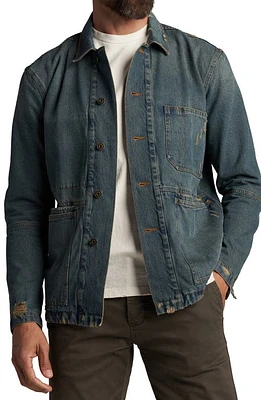 Rowan 1955 Duncan Denim Chore Jacket True Blue Vintage at Nordstrom,