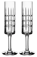 Orrefors 'Street' Crystal Champagne Flutes in Clear at Nordstrom