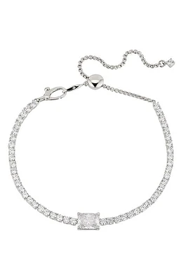 Nadri Emerald Cut Tennis Bracelet in Rhodium at Nordstrom