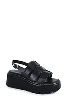 ZIGI Kethrina Slingback Strappy Platform Sandal Blk Leathe at Nordstrom,