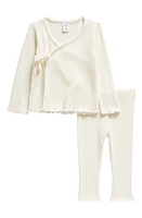 Nordstrom Waffle Knit Cotton Top & Pants Set at Nordstrom,