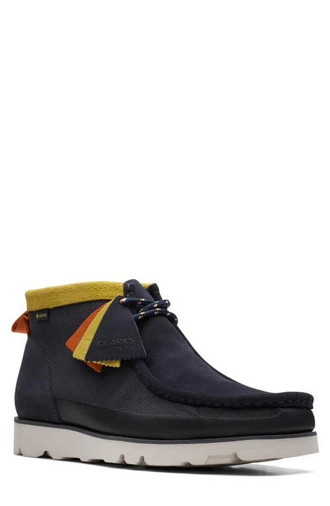 Clarks(r) Wallabee 2.0 Gore-Tex Waterproof Chukka Boot Navy at Nordstrom,