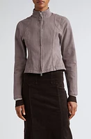 Paloma Wool Tzar Fitted Cotton Crop Jacket in Brown at Nordstrom, Size 8 Us