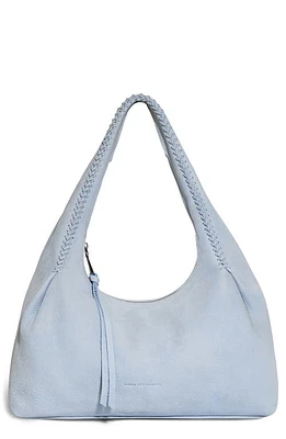 Aimee Kestenberg Aura Leather Shoulder Bag in Breeze Blue Nubuck at Nordstrom